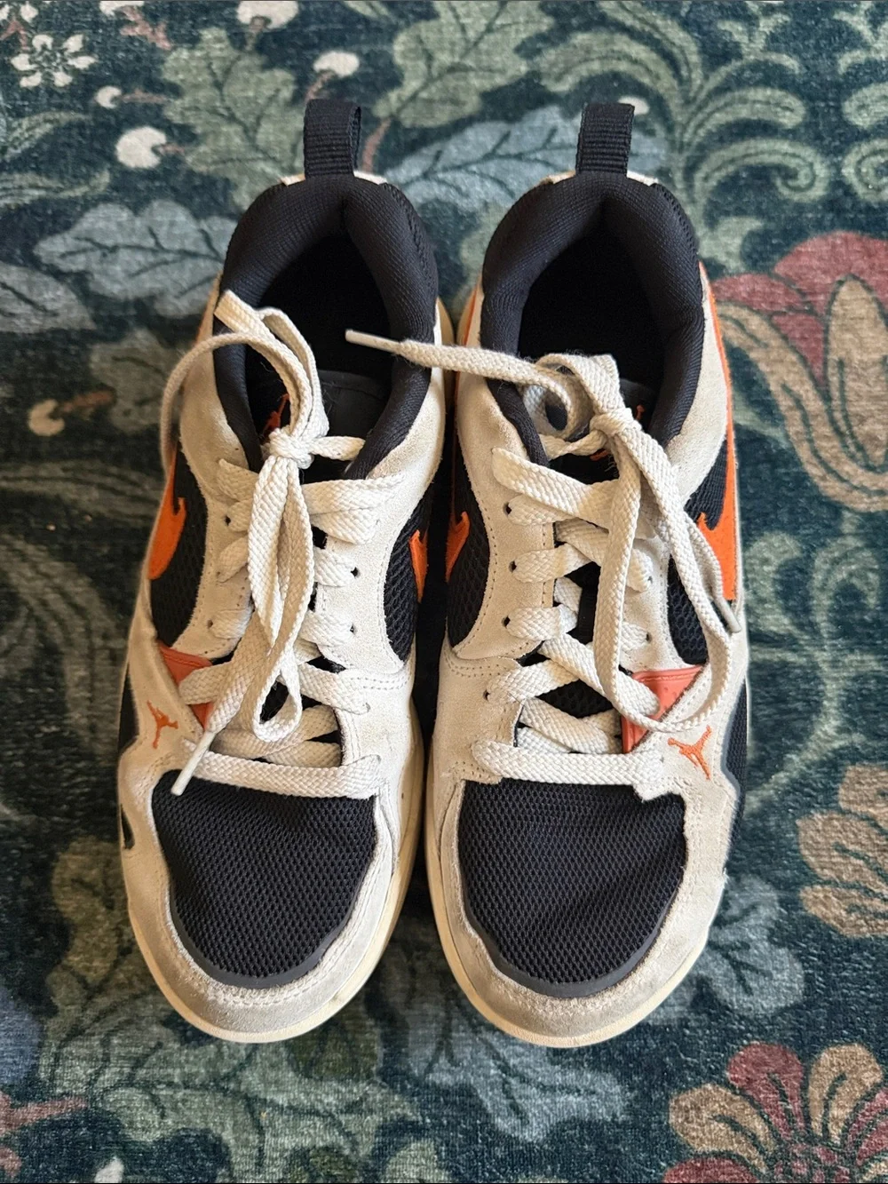 Nike Black, White and Orange Youth Sneakers
